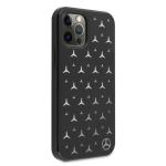 Carcasa Mercedes Silver Stars Pattern compatibila cu iPhone 12 / 12 Pro, Negru 5 - lerato.ro