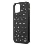 Carcasa Mercedes Silver Stars Pattern compatibila cu iPhone 12 / 12 Pro, Negru 7 - lerato.ro