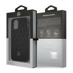 Carcasa Mercedes Leather Stars Pattern compatibila cu iPhone 12 / 12 Pro, Negru 9 - lerato.ro