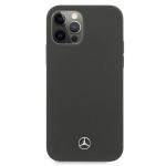 Carcasa Mercedes Silicone Line compatibila cu iPhone 12 / 12 Pro, Gri 2 - lerato.ro