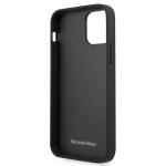 Carcasa Mercedes Leather Perforated Area compatibila cu iPhone 12 Mini, Negru 8 - lerato.ro