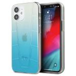 Carcasa Mercedes Transparent Line compatibila cu iPhone 12 Mini, Albastru 4 - lerato.ro