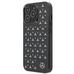 Carcasa Mercedes Silver Stars Pattern compatibila cu iPhone 13 Pro / 13, Negru 3 - lerato.ro
