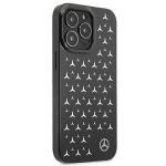 Carcasa Mercedes Silver Stars Pattern compatibila cu iPhone 13 Pro / 13, Negru 5 - lerato.ro