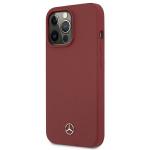 Carcasa Mercedes Silicone Line compatibila cu iPhone 13 Pro / 13, Rosu 3 - lerato.ro