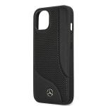 Carcasa Mercedes Leather Perforated Area compatibila cu iPhone 13, Negru 7 - lerato.ro