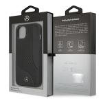 Carcasa Mercedes Leather Perforated Area compatibila cu iPhone 13, Negru 9 - lerato.ro