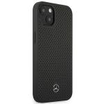 Carcasa Mercedes Leather Perforated compatibila cu iPhone 13, Negru 5 - lerato.ro