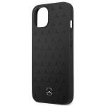 Carcasa Mercedes Leather Stars Pattern compatibila cu iPhone 13, Negru 7 - lerato.ro