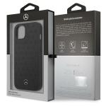 Carcasa Mercedes Leather Stars Pattern compatibila cu iPhone 13, Negru 9 - lerato.ro