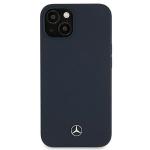 Carcasa Mercedes Silicone Line compatibila cu iPhone 13, Navy Blue 2 - lerato.ro