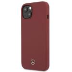 Carcasa Mercedes Silicone Line compatibila cu iPhone 13, Rosu 3 - lerato.ro