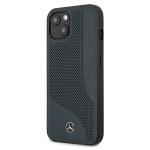 Carcasa Mercedes Leather Perforated Area compatibila cu iPhone 13 Mini, Navy Blue 3 - lerato.ro