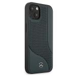 Carcasa Mercedes Leather Perforated Area compatibila cu iPhone 13 Mini, Navy Blue 5 - lerato.ro