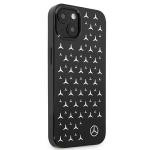 Carcasa Mercedes Silver Stars Pattern compatibila cu iPhone 13 Mini, Negru 5 - lerato.ro