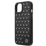 Carcasa Mercedes Silver Stars Pattern compatibila cu iPhone 13 Mini, Negru 7 - lerato.ro