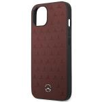 Carcasa Mercedes Leather Stars Pattern compatibila cu iPhone 13 Mini, Rosu 7 - lerato.ro