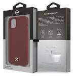 Carcasa Mercedes Silicone Line compatibila cu iPhone 13 Mini, Rosu 9 - lerato.ro