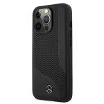 Carcasa Mercedes Leather Perforated Area compatibila cu iPhone 13 Pro Max, Negru 3 - lerato.ro