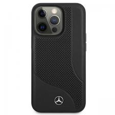 Carcasa Mercedes Leather Perforated Area compatibila cu iPhone 13 Pro Max, Negru