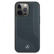 Carcasa Mercedes Leather Perforated Area compatibila cu iPhone 13 Pro Max, Navy Blue
