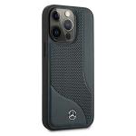 Carcasa Mercedes Leather Perforated Area compatibila cu iPhone 13 Pro Max, Navy Blue 5 - lerato.ro