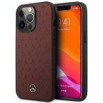 Carcasa Mercedes Leather Stars Pattern compatibila cu iPhone 13 Pro Max, Rosu 4 - lerato.ro