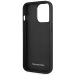 Carcasa Mercedes Leather Wave Pattern compatibila cu iPhone 14 Pro, Negru 8 - lerato.ro