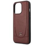 Carcasa Mercedes Leather Urban compatibila cu iPhone 14 Pro, Rosu 7 - lerato.ro