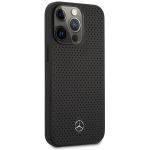 Carcasa Mercedes Leather Perforated compatibila cu iPhone 14 Pro, Negru 5 - lerato.ro