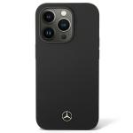 Carcasa Mercedes Silicone Line compatibila cu iPhone 14 Pro, Negru 2 - lerato.ro