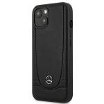 Carcasa Mercedes Leather Urban compatibila cu iPhone 15 / 14 / 13, Negru 3 - lerato.ro