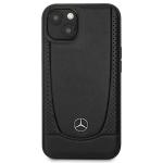 Carcasa Mercedes Leather Urban compatibila cu iPhone 15 / 14 / 13, Negru 2 - lerato.ro