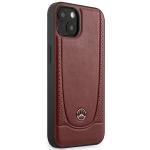 Carcasa Mercedes Leather Urban compatibila cu iPhone 15 / 14 / 13, Rosu 5 - lerato.ro