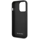 Carcasa Mercedes Leather Wave Pattern compatibila cu iPhone 14 Pro Max, Negru 8 - lerato.ro