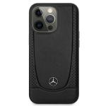 Carcasa Mercedes Leather Urban Line compatibila cu iPhone 14 Pro Max, Negru 2 - lerato.ro