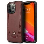 Carcasa Mercedes Leather Urban Line compatibila cu iPhone 14 Pro Max, Rosu 4 - lerato.ro