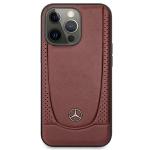 Carcasa Mercedes Leather Urban Line compatibila cu iPhone 14 Pro Max, Rosu 2 - lerato.ro