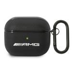 Carcasa Mercedes AMG Leather Big Logo compatibila cu Apple AirPods 3, Negru 2 - lerato.ro