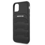 Carcasa Mercedes AMG Leather Debossed Lines compatibila cu iPhone 11, Negru 7 - lerato.ro