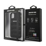 Carcasa Mercedes AMG Leather Debossed Lines compatibila cu iPhone 11, Negru 9 - lerato.ro