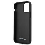 Carcasa Mercedes Leather Debossed Lines compatibila cu iPhone 12 Mini, Negru 8 - lerato.ro