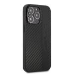 Carcasa Mercedes AMG Carbon Stripe Embossed compatibila cu iPhone 13 / 13 Pro, Negru 5 - lerato.ro