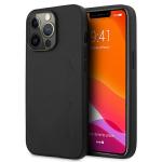 Carcasa Mercedes Leather Hot Stamped compatibila cu iPhone 13 / 13 Pro, Negru 2 - lerato.ro