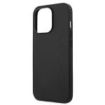 Carcasa Mercedes Leather Hot Stamped compatibila cu iPhone 13 / 13 Pro, Negru 7 - lerato.ro