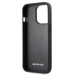 Carcasa Mercedes Leather Hot Stamped compatibila cu iPhone 13 / 13 Pro, Negru 8 - lerato.ro