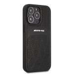 Carcasa Mercedes AMG Leather Curved Lines compatibila cu iPhone 13 / 13 Pro, Negru 5 - lerato.ro