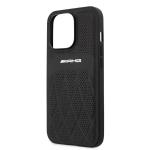 Carcasa Mercedes AMG Leather Curved Lines compatibila cu iPhone 13 / 13 Pro, Negru 7 - lerato.ro