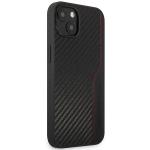 Carcasa Mercedes AMG Leather and Carbon Red Stitching compatibila cu iPhone 13 / 14 / 15, Negru 5 - lerato.ro