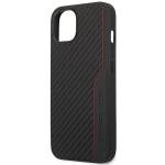 Carcasa Mercedes AMG Leather and Carbon Red Stitching compatibila cu iPhone 13 / 14 / 15, Negru 7 - lerato.ro